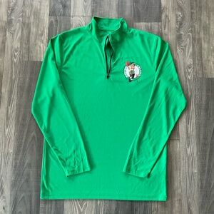 Boston Celtics 1/4 Zip Pullover 
NBA
Size Men’s MEDIUM 
Green